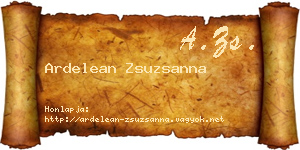Ardelean Zsuzsanna névjegykártya