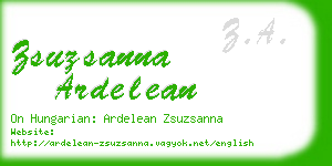 zsuzsanna ardelean business card